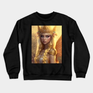 Golden Fairy Princess Crewneck Sweatshirt